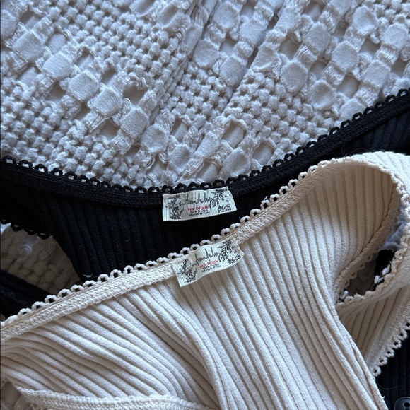 Free People Intimately Button Down Racerback Tank Bundle - Picture 2 of 3